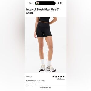 Athleta interval stash short